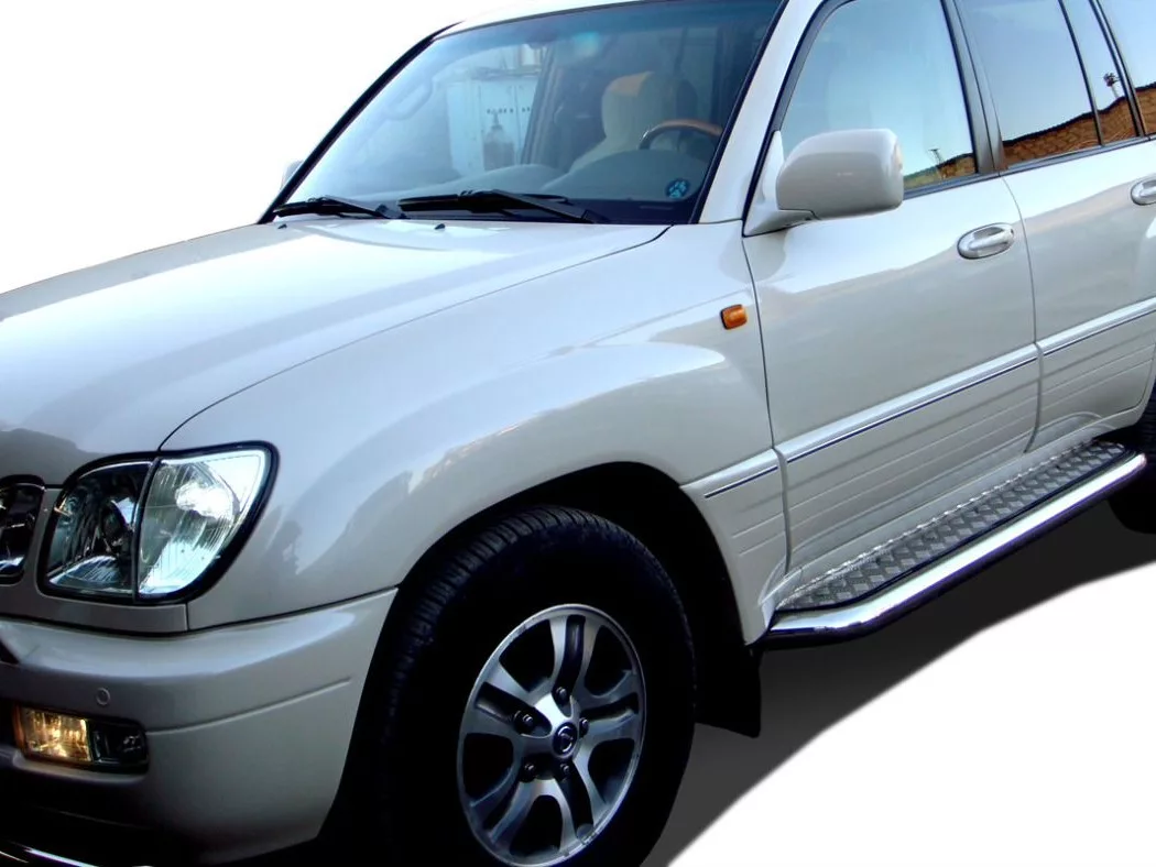 Пороги крузер 100. Пороги на лх470. Лексус ЛХ порог. Лексус 1998 джип. Lexus lx470 тюнинг внедорожный.